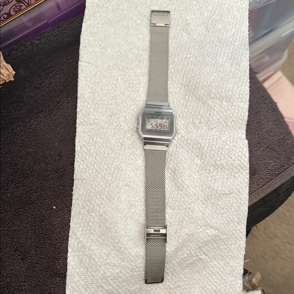 Casio Silver Digital Watch